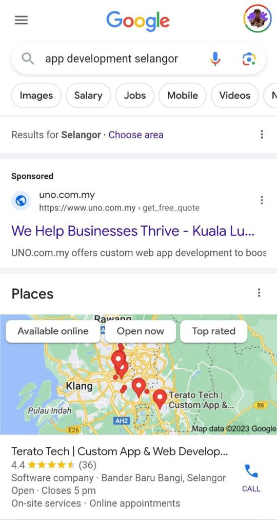 Terato Tech SERP Visibility